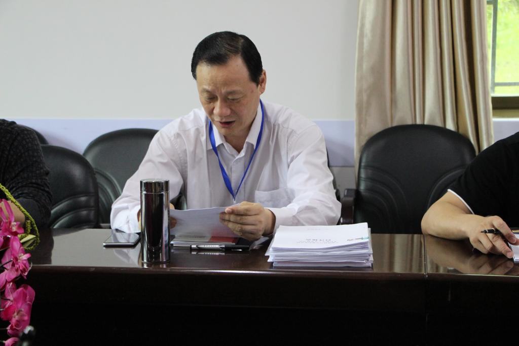 图为白晋湘校长反馈意见